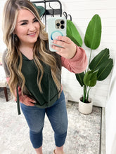 Load image into Gallery viewer, Message Me Back Color Block Hoodie