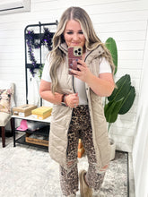 Load image into Gallery viewer, Harlow Long Vest - Latte