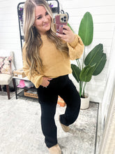 Load image into Gallery viewer, Keira High Waist Cargo Wide in Black