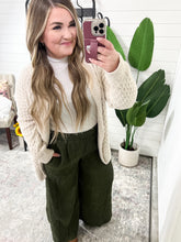 Load image into Gallery viewer, Harmony High Rise Wide Pants in Olive