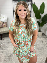 Load image into Gallery viewer, Mint Fields Forever Floral Dress