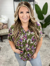 Load image into Gallery viewer, Flower Girl Floral V-Neck Top