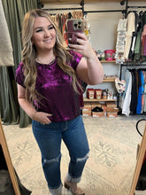 Load image into Gallery viewer, Crinkle Short Sleeve Top