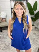 Load image into Gallery viewer, Lizzy Tank Dress in Royal Blue
