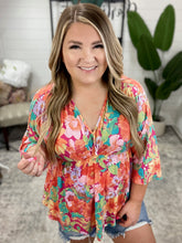 Load image into Gallery viewer, In Other Words, Hold My Hand V-Neck Blouse