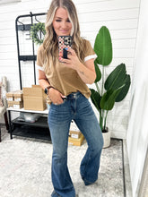 Load image into Gallery viewer, Eva High Waist Flare Judy Blue Tummy Control Double Button WB