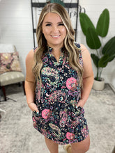 Load image into Gallery viewer, Lizzy Tank Dress in Navy, Ivory and Pink Paisley