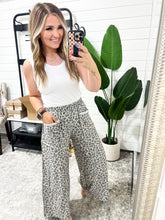 Load image into Gallery viewer, Follow the Flow Wide Leg Leopard Print Bottoms