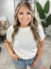 Load image into Gallery viewer, Clearly Classic Short Sleeve Top in White