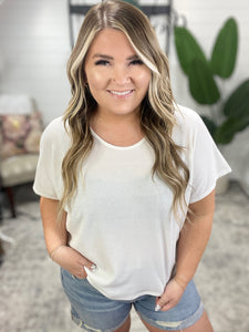 Big Sky Country Waffle Knit Top In White