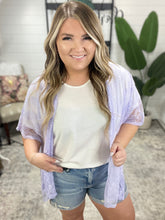 Load image into Gallery viewer, Good Days Ahead Lace Kimono In Lavender