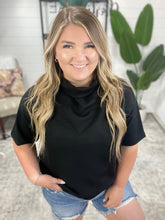 Load image into Gallery viewer, I Just Felt Like It Mock Neck Top in Black