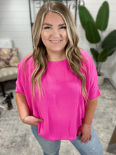 Load image into Gallery viewer, Feels Like Me Dolman Sleeve Top in Hot Pink
