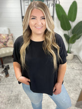 Load image into Gallery viewer, Feels Like Me Dolman Sleeve Top in Black