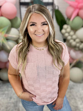 Load image into Gallery viewer, Checkmate Cap Sleeve Sweater