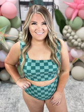 Load image into Gallery viewer, Bali Checkered Swim Top