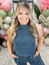 Load image into Gallery viewer, Chasing the Gains Tank Top in Slate Blue