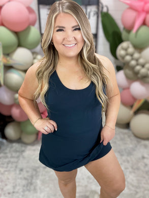 First Serve Dress in Nocturnal Navy