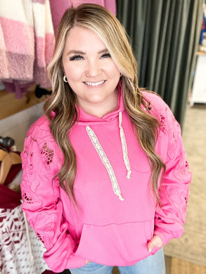 Ampersand University Hoodie in Love Story in Lotus