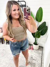 Load image into Gallery viewer, Effortless Reversible Mineral Wash Ribbed Tank in Ash Mocha