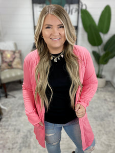 Modern Idealist Open Front Cardigan