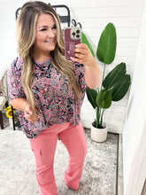 Load image into Gallery viewer, Essentially You Top in Pink Paisley