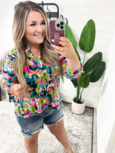 Load image into Gallery viewer, Lizzy Top in Neon Floral