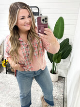 Load image into Gallery viewer, Easy to Please Plaid Color Block Top