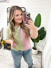 Load image into Gallery viewer, New Light Color Block Striped Hoodie