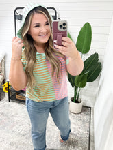 Load image into Gallery viewer, New Light Color Block Striped Hoodie