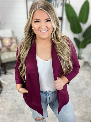 Magic 3/4 Blazer in Wine