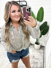 Load image into Gallery viewer, Terms of Endearment Dolman Sleeve Button Up