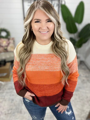 All Too Well Color Block Sweater