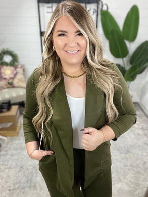 Magic 3/4 Blazer in Olive
