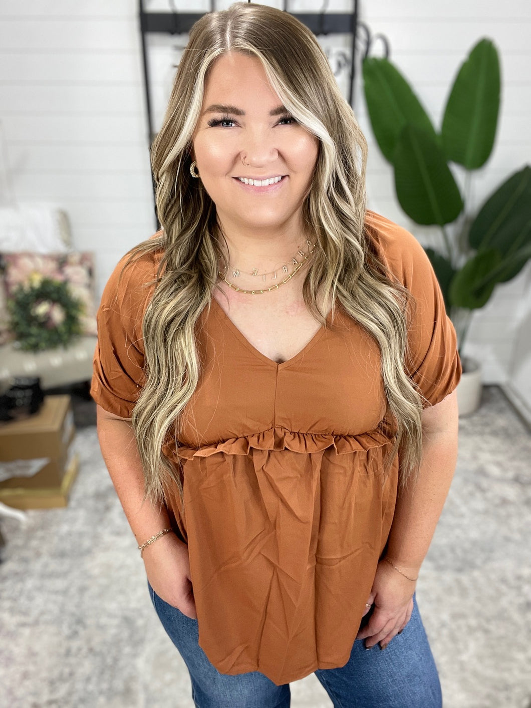 Better Than Ever Ruffle Detail Blouse