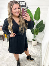 Load image into Gallery viewer, Black Elegance Skort Dress