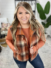 Load image into Gallery viewer, By the Campfire Plaid Vest in Rust