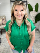 Load image into Gallery viewer, Working On Me Top in Kelly Green