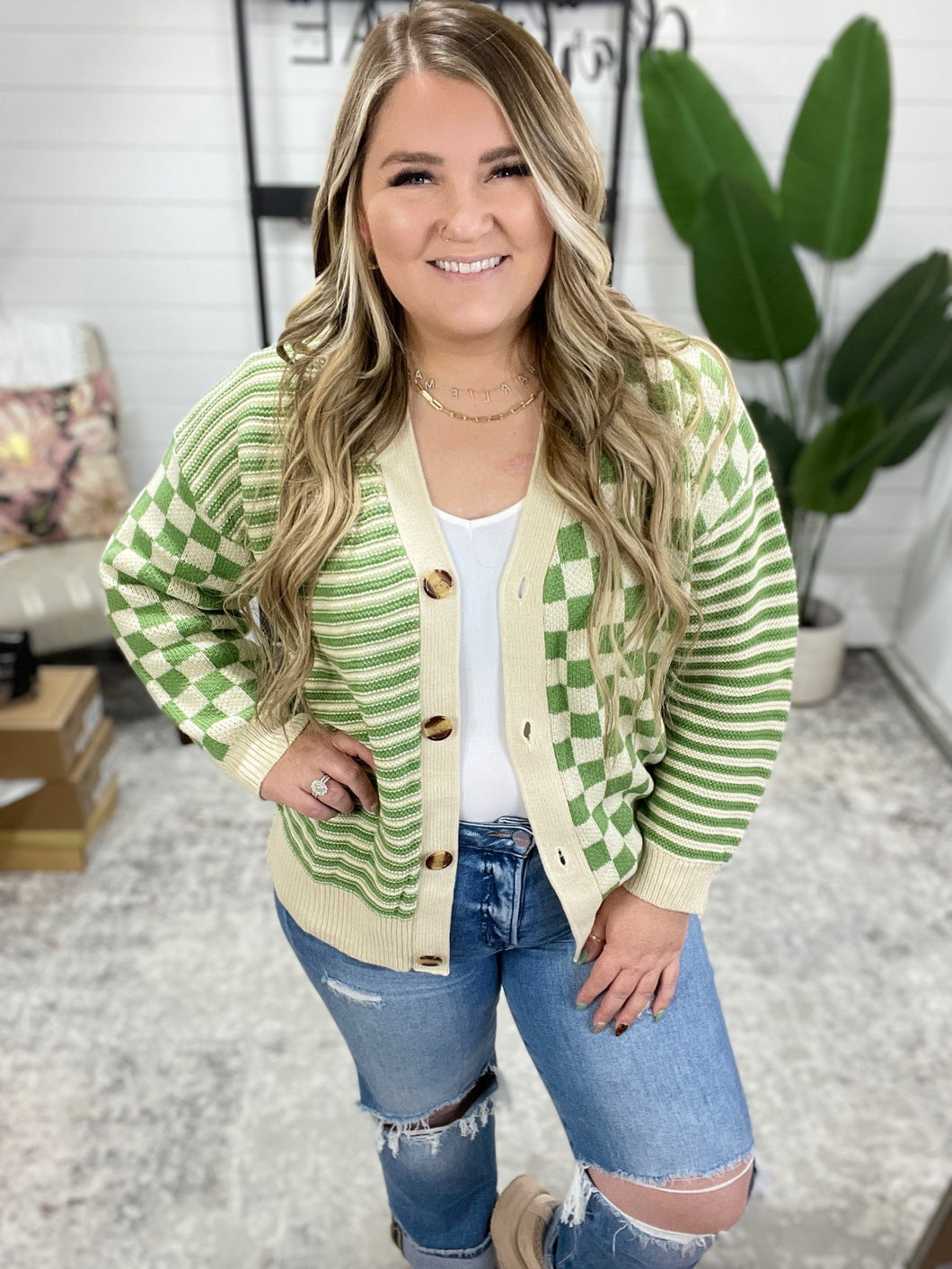 No Brainer Button Down Sweater Knit Cardigan