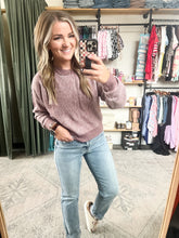 Load image into Gallery viewer, Josie Cozy Crew Sweater - Dusty Rose
