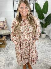 Load image into Gallery viewer, Next to You Balloon Sleeve Floral Dress