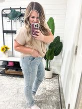 Load image into Gallery viewer, High Waist Vintage Double Cuff Light Wash Judy Blue Joggers