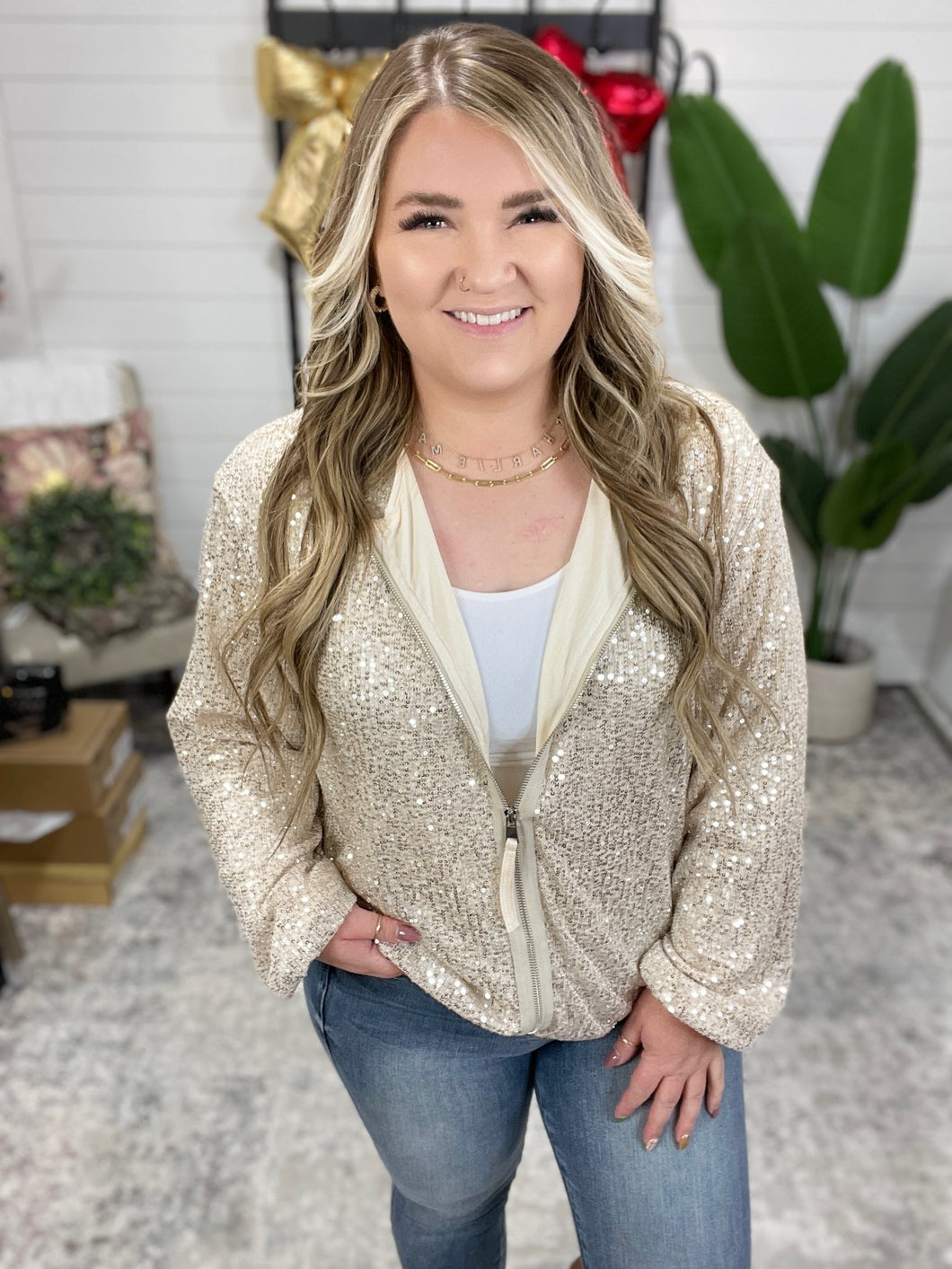 One in Twenty Sequin Jacket