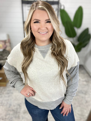 Bring it Together Color Block Pullover