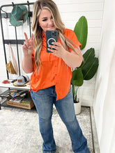 Load image into Gallery viewer, Never Have I Ever Button Down Blouse in Melon