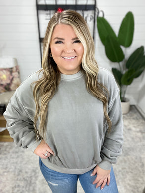 Beyond the Basics Pullover in Sleet