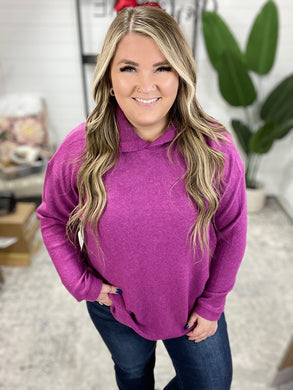 My Favorite Hooded Pullover in Light Plum