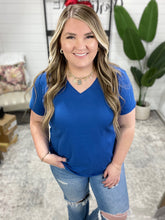 Load image into Gallery viewer, Cotton Short Sleeve V-Neck Tee