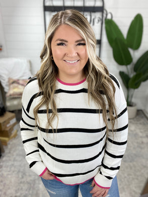 Much to My Relief Striped Sweater