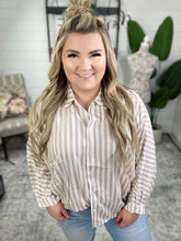 Load image into Gallery viewer, High Standards Striped Button Down